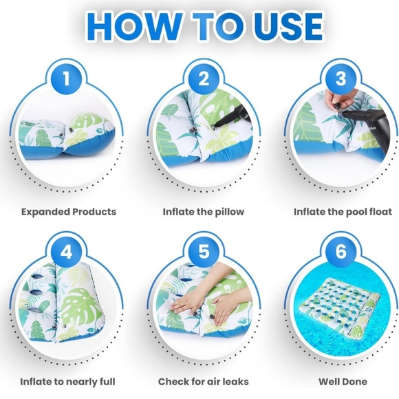 Giant Inflatable Pool Float For Two. NIB - Picture 6 of 6